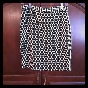 Black/White Knit Skirt